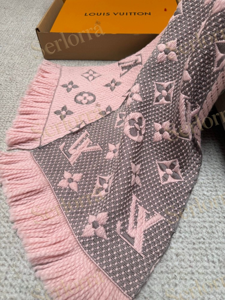 LOUIS VUITTON LOGOMANIA KNITTED SCARF