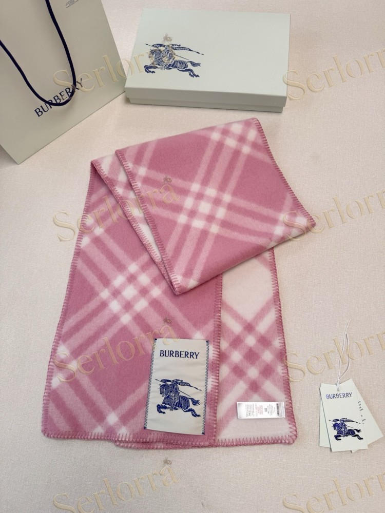 BURBERRY EQUESTRIAN KNIGHT CHECK LONG SCARF