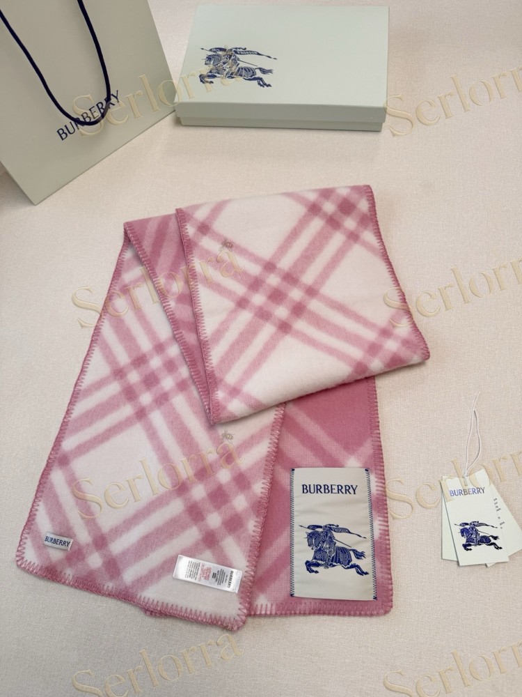 BURBERRY EQUESTRIAN KNIGHT CHECK LONG SCARF