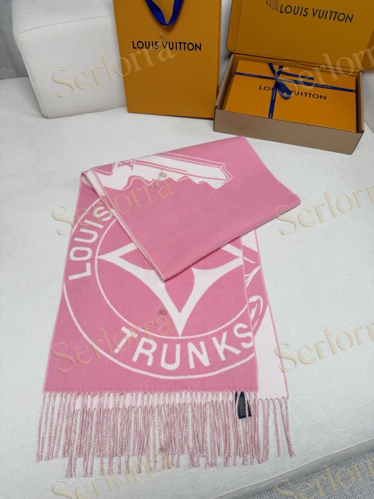 LOUIS VUITTON PADLOCK & KEY CASHMERE SCARF