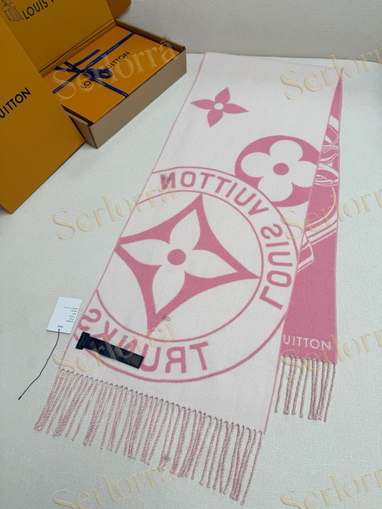 LOUIS VUITTON PADLOCK & KEY CASHMERE SCARF