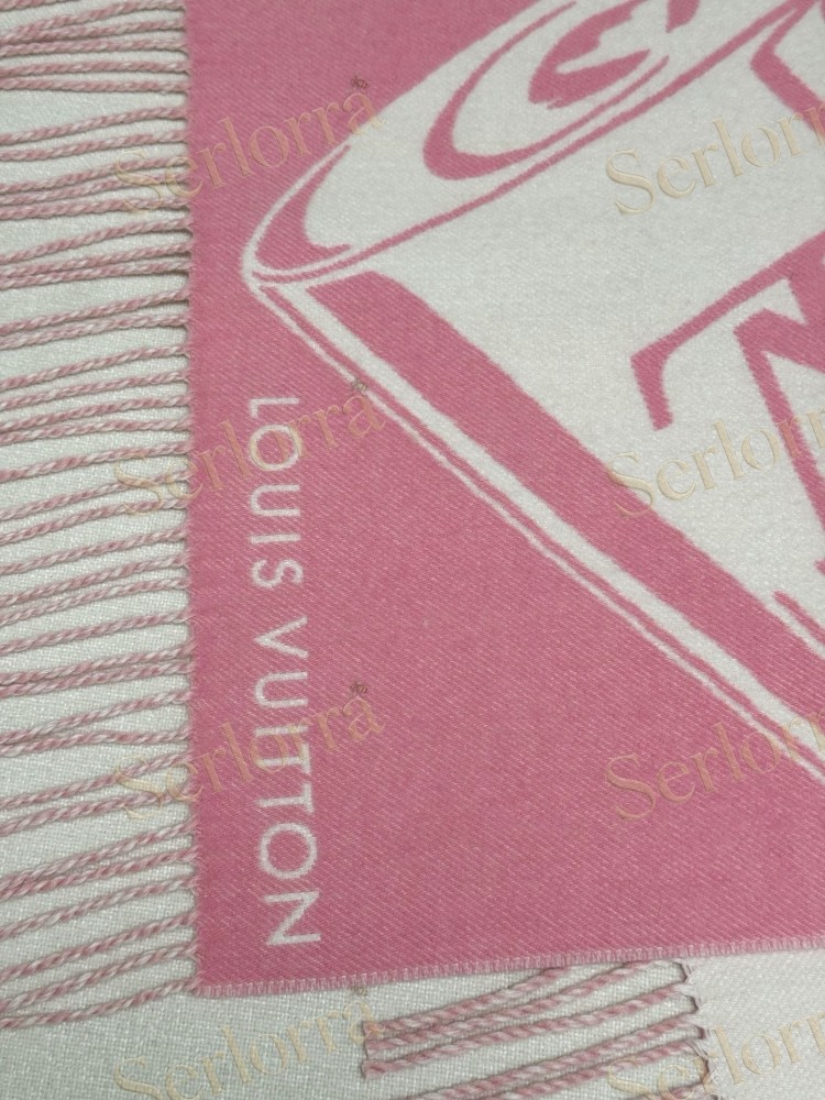 LOUIS VUITTON PADLOCK & KEY CASHMERE SCARF