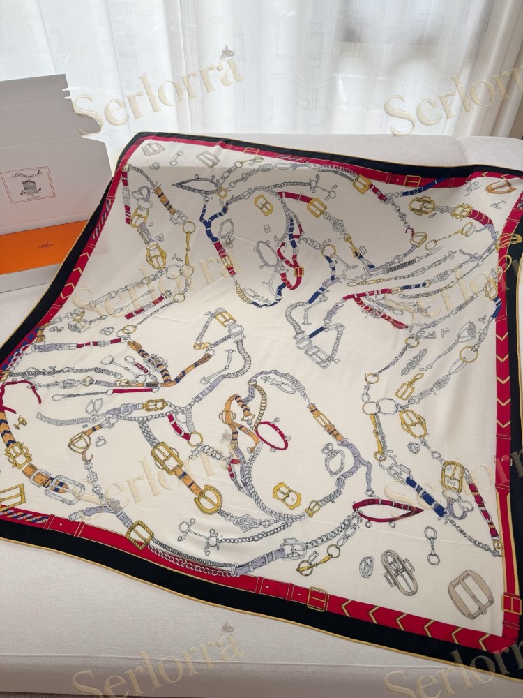 HERMES DANCING HORSE VELVET SHAWL