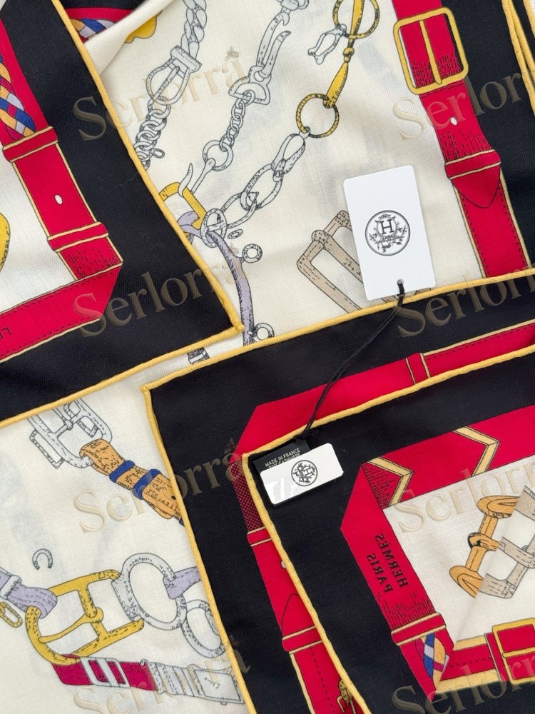 HERMES DANCING HORSE VELVET SHAWL