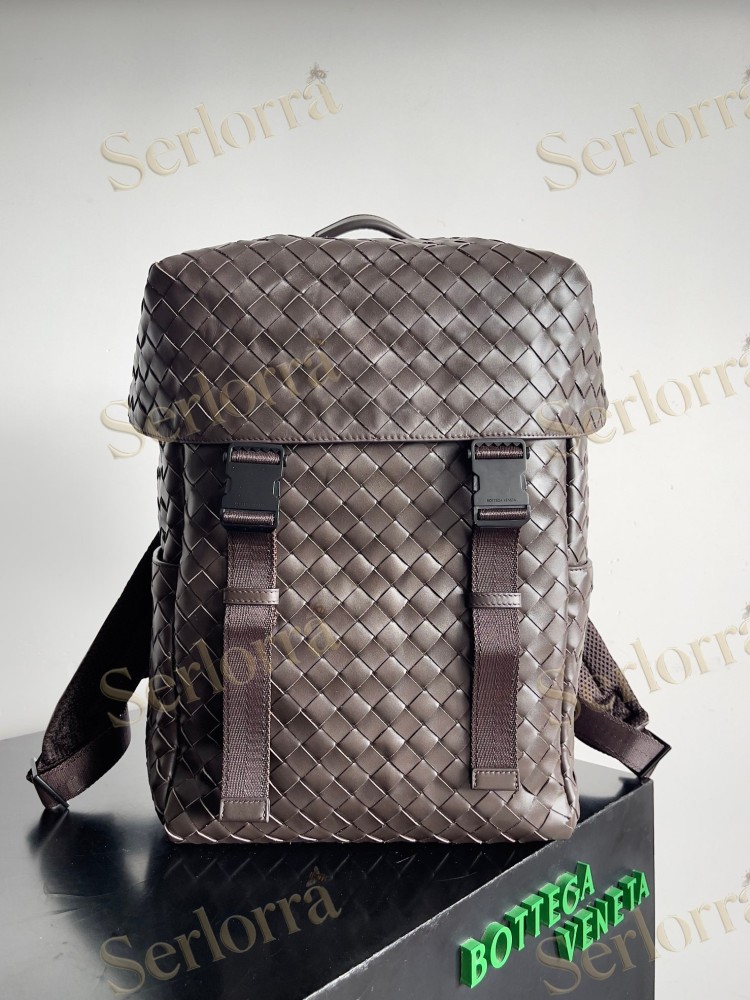 BOTTEGA VENETA INTRECCIATO FLAP BACKPACK