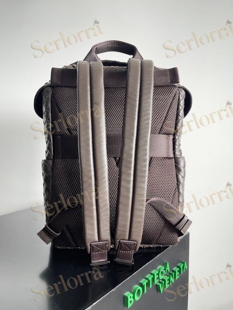 BOTTEGA VENETA INTRECCIATO FLAP BACKPACK