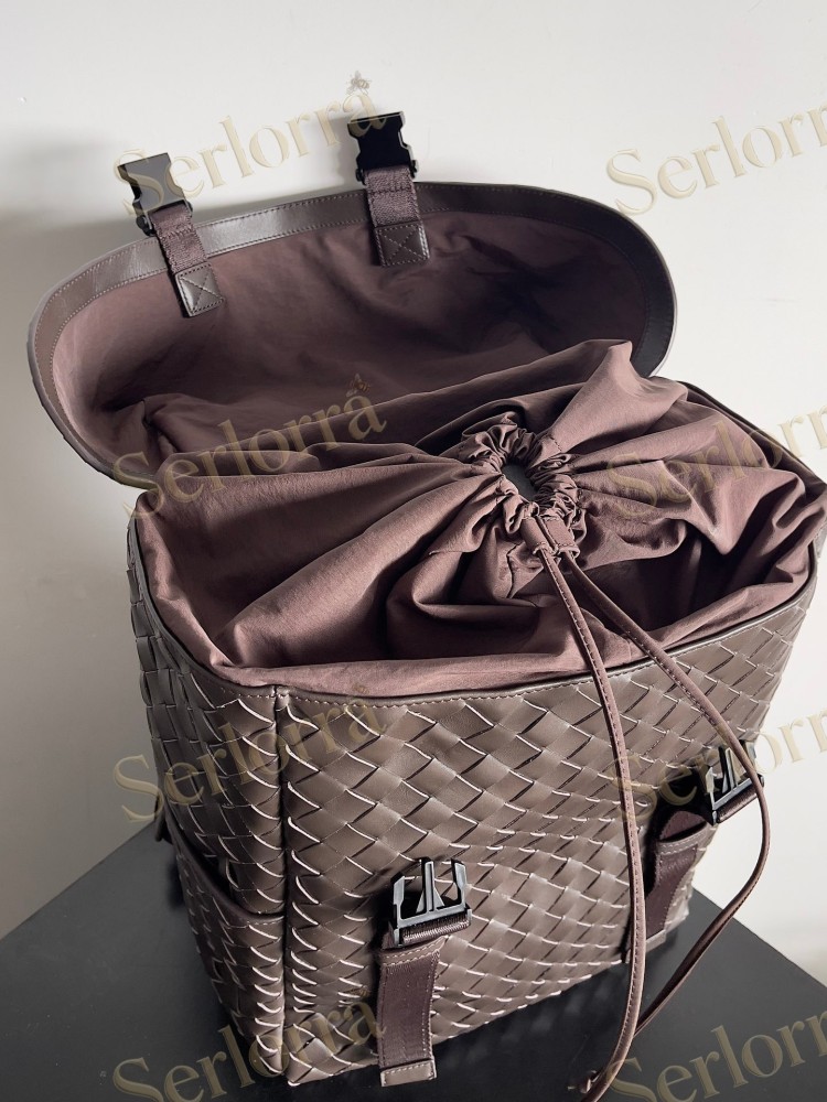 BOTTEGA VENETA INTRECCIATO FLAP BACKPACK