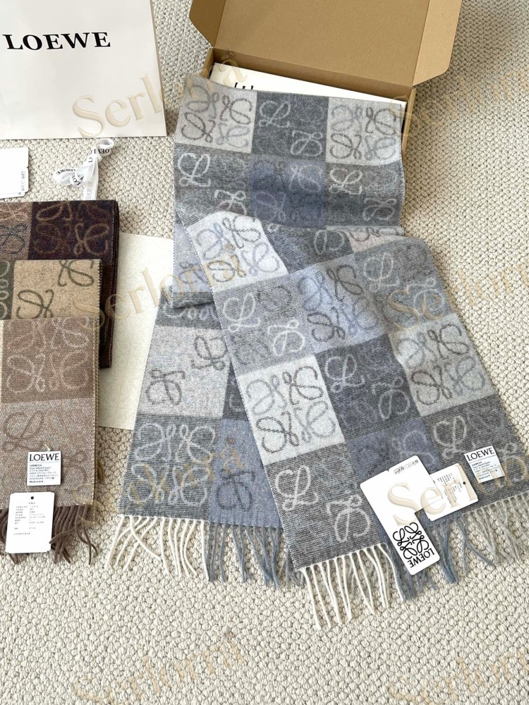 LOEWE CHECK SCARF