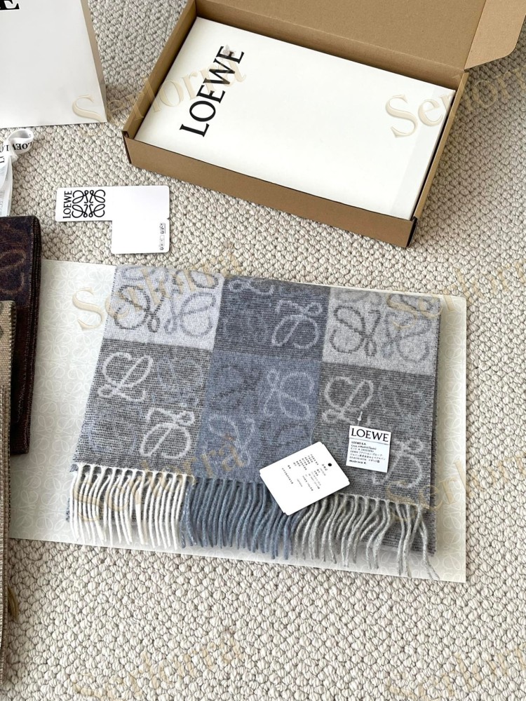 LOEWE CHECK SCARF