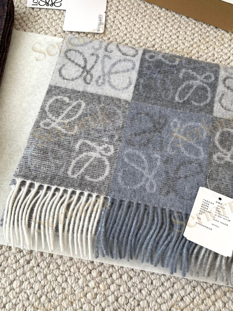 LOEWE CHECK SCARF