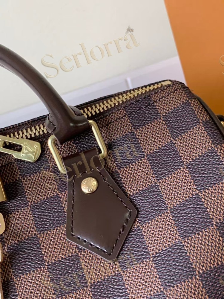 LOUIS VUITTON SPEEDY BANDOULIÈRE 25 DAMIER EBENE CANVAS