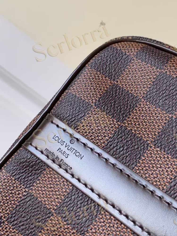 LOUIS VUITTON SPEEDY BANDOULIÈRE 25 DAMIER EBENE CANVAS