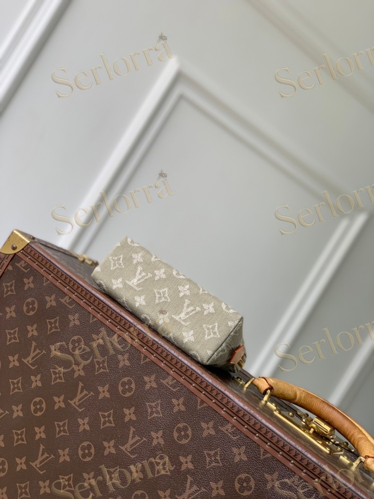 LOUIS VUITTON COSMETIC POUCH PM DENIM