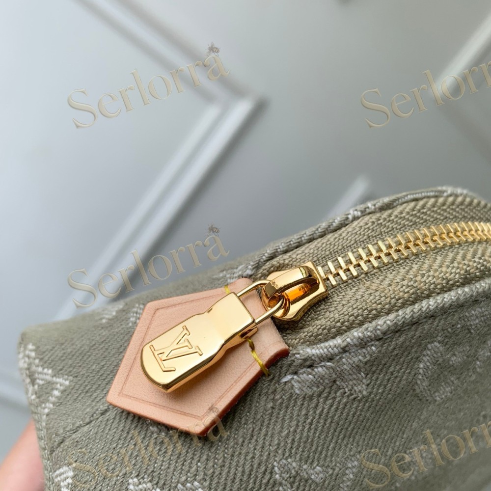 LOUIS VUITTON COSMETIC POUCH PM DENIM