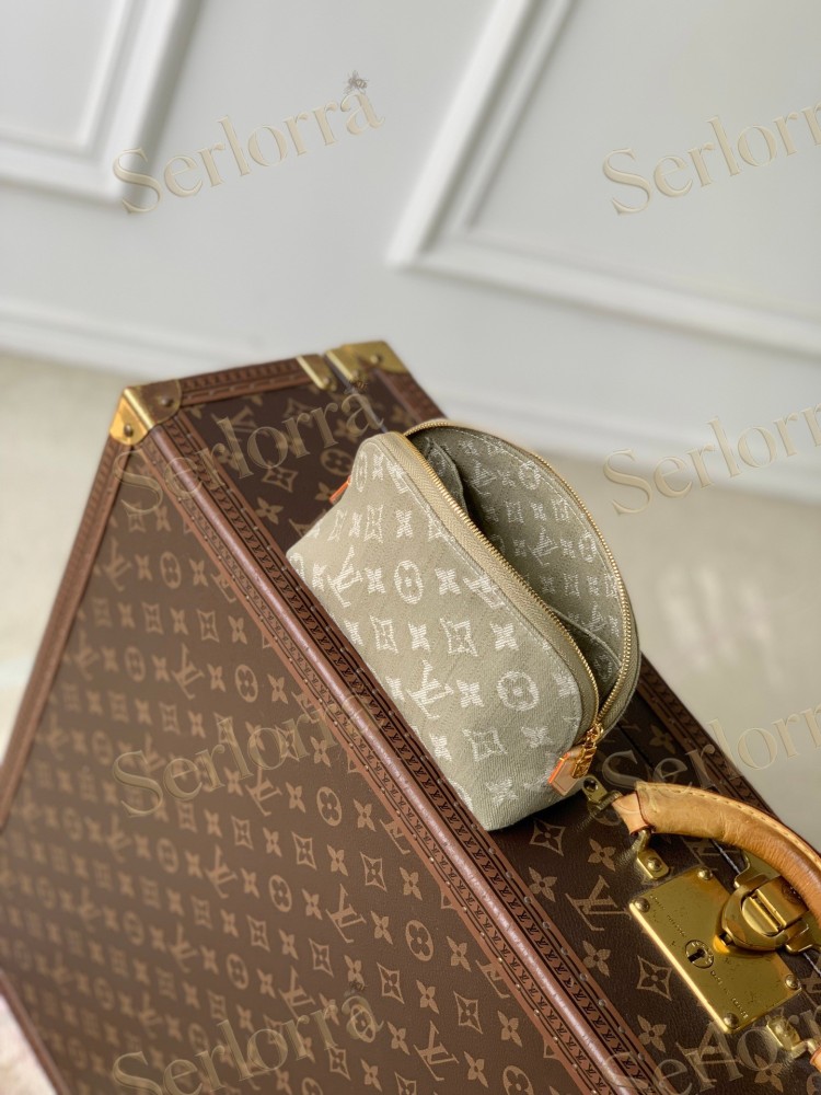 LOUIS VUITTON COSMETIC POUCH PM DENIM