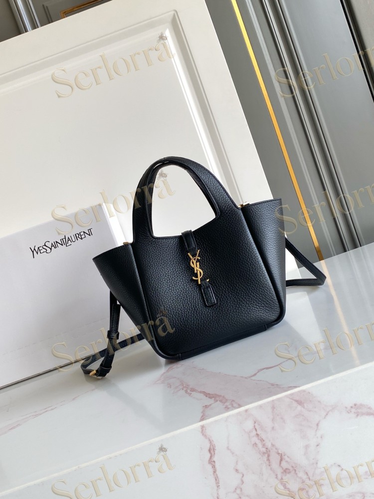 YSL LE 5 À 7 BABY BEA IN GRAINED LEATHER