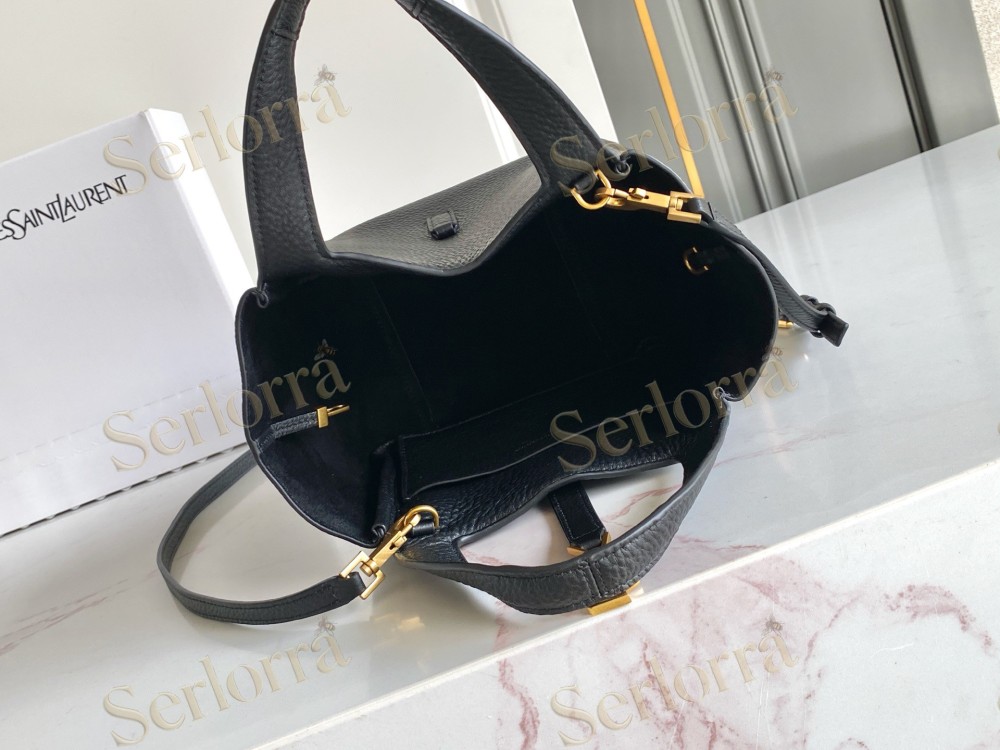 YSL LE 5 À 7 BABY BEA IN GRAINED LEATHER