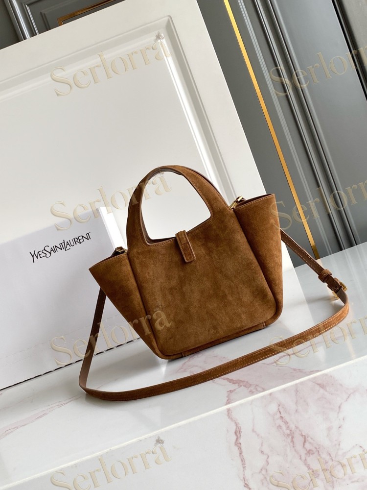 YSL LE 5 À 7 BABY BEA IN GRAINED LEATHER