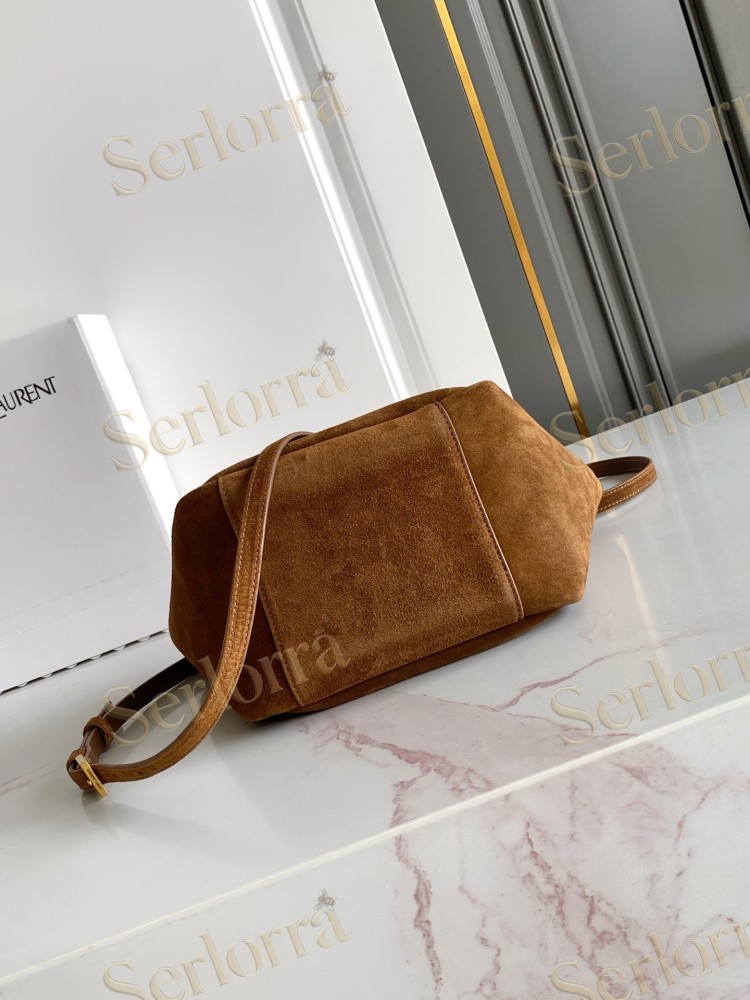 YSL LE 5 À 7 BABY BEA IN GRAINED LEATHER