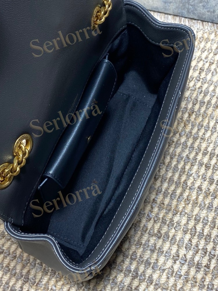YSL LOULOU MATELASSÉ SUEDE SHOULDER BAG