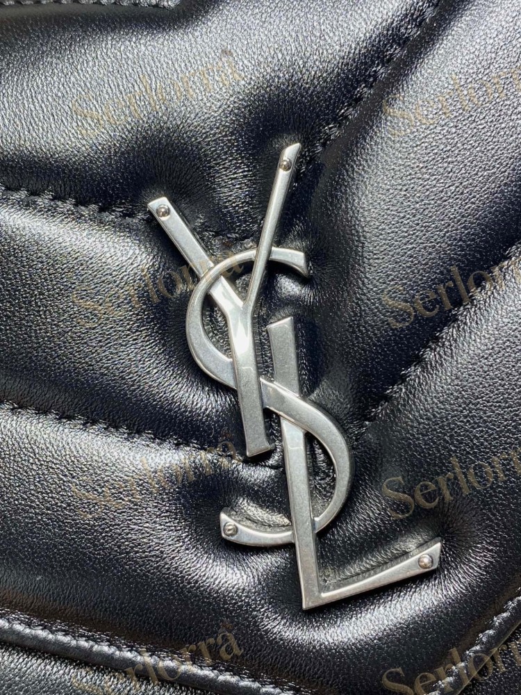 YSL LOULOU MATELASSÉ SUEDE SHOULDER BAG