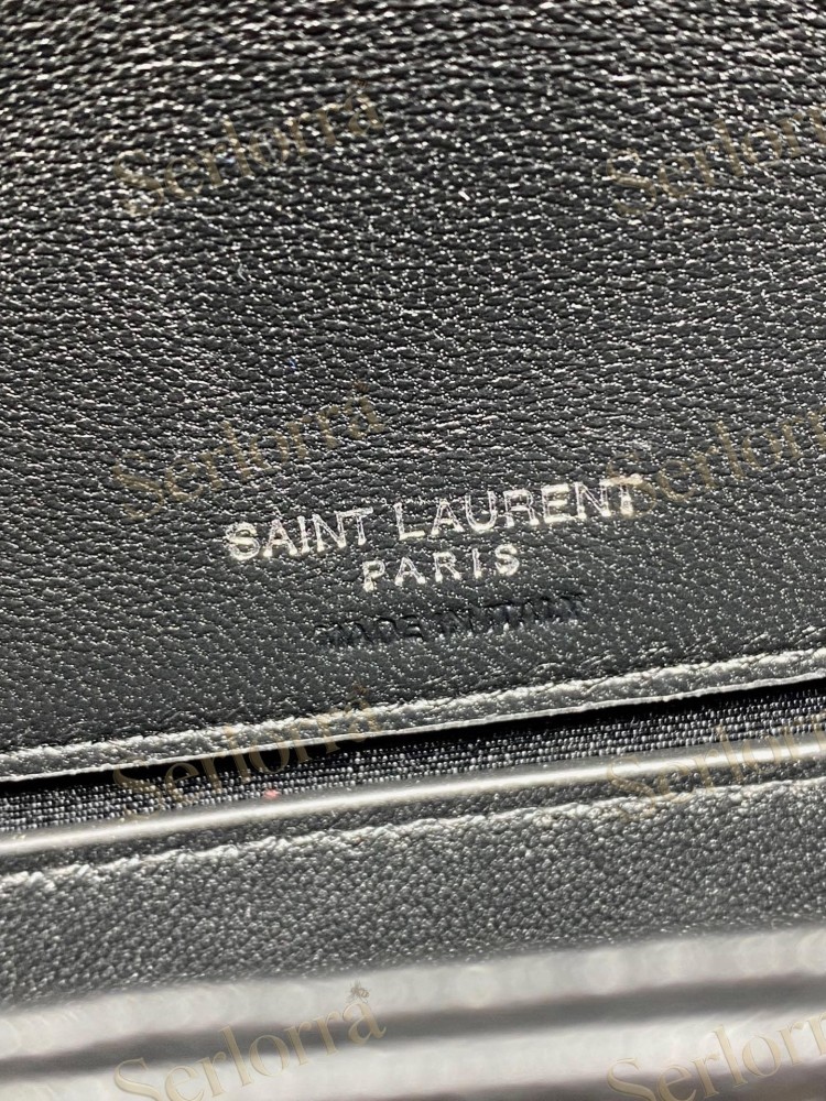 YSL LOULOU MATELASSÉ SUEDE SHOULDER BAG