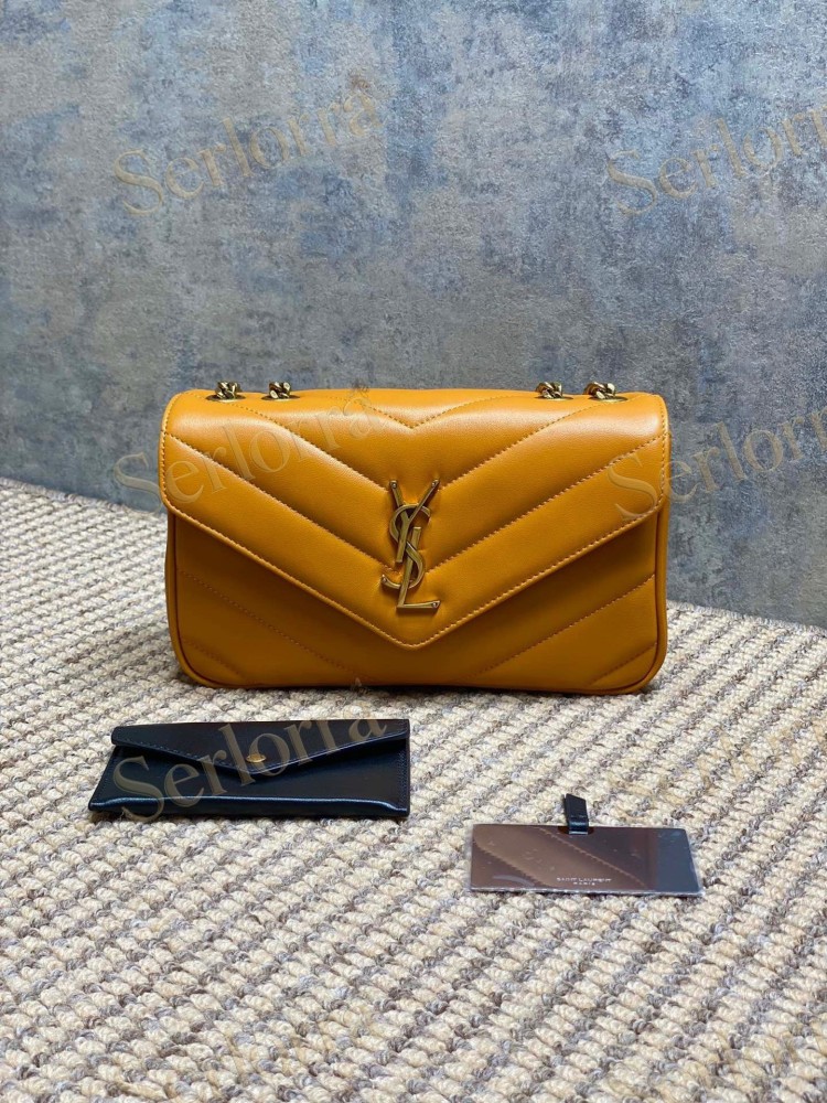 YSL LOULOU MATELASSÉ SUEDE SHOULDER BAG