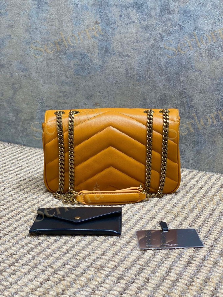 YSL LOULOU MATELASSÉ SUEDE SHOULDER BAG