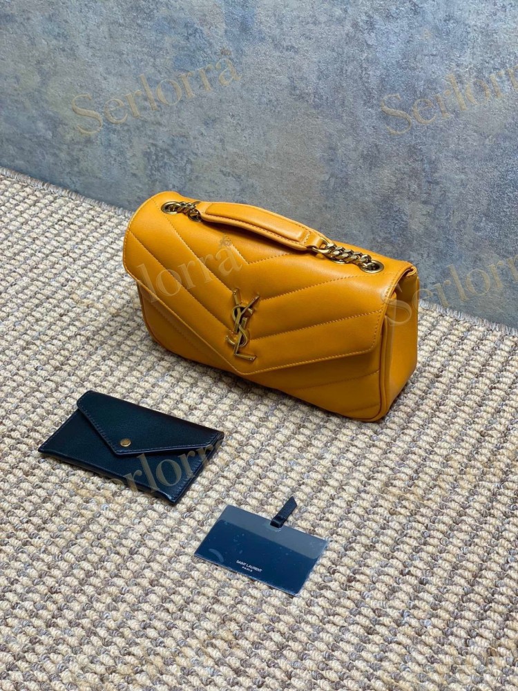 YSL LOULOU MATELASSÉ SUEDE SHOULDER BAG