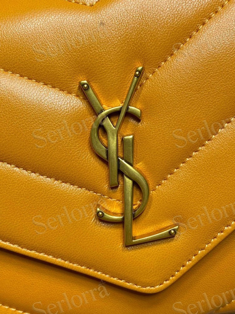 YSL LOULOU MATELASSÉ SUEDE SHOULDER BAG