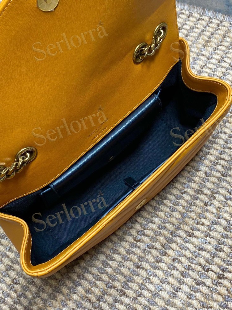 YSL LOULOU MATELASSÉ SUEDE SHOULDER BAG