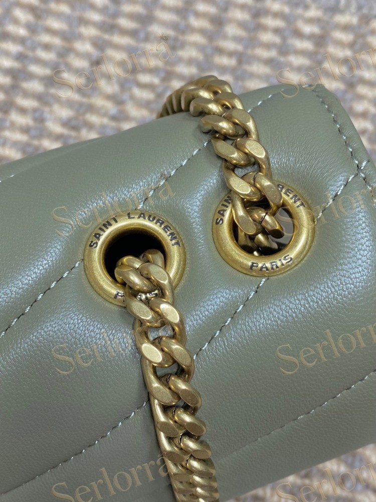 YSL LOULOU MATELASSÉ SUEDE SHOULDER BAG