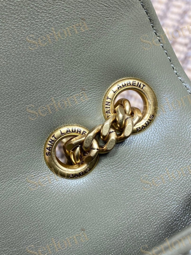 YSL LOULOU MATELASSÉ SUEDE SHOULDER BAG