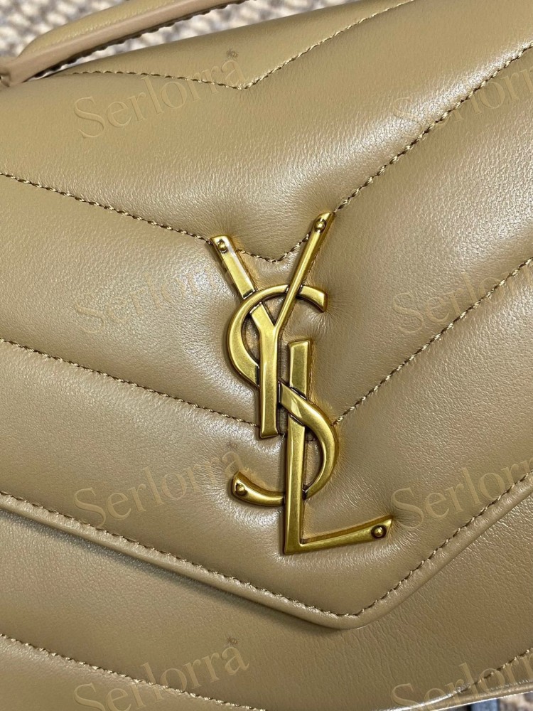 YSL LOULOU MATELASSÉ SUEDE SHOULDER BAG