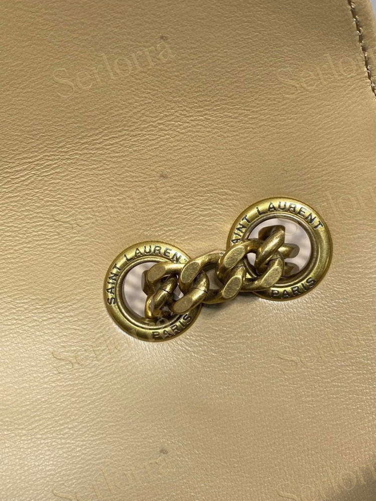 YSL LOULOU MATELASSÉ SUEDE SHOULDER BAG