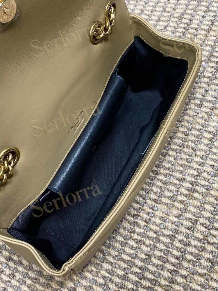 YSL LOULOU MATELASSÉ SUEDE SHOULDER BAG