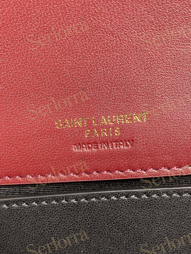 YSL LOULOU MATELASSÉ SUEDE SHOULDER BAG