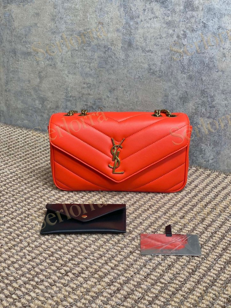 YSL LOULOU MATELASSÉ SUEDE SHOULDER BAG
