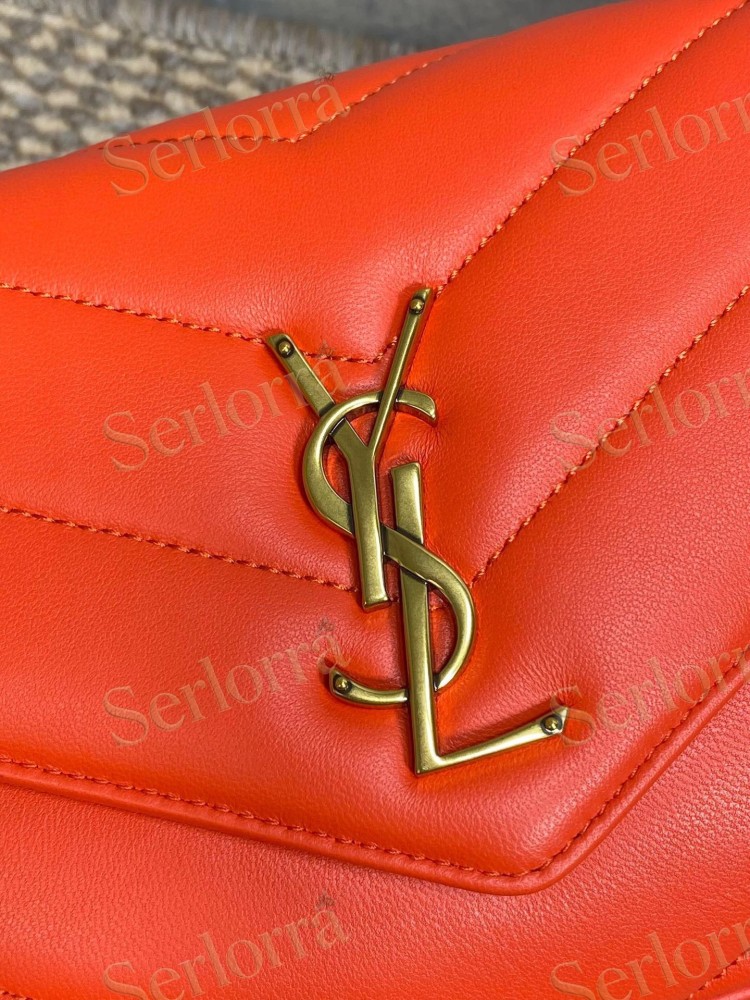 YSL LOULOU MATELASSÉ SUEDE SHOULDER BAG