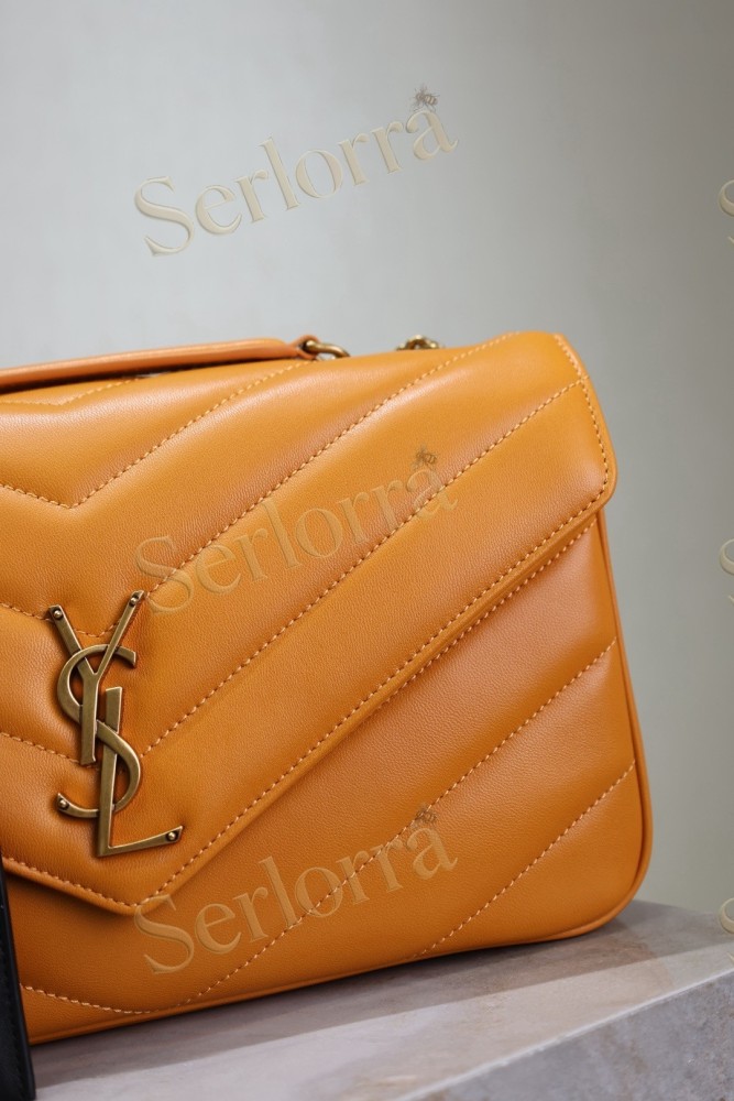 YSL LOULOU MATELASSÉ SUEDE SHOULDER BAG