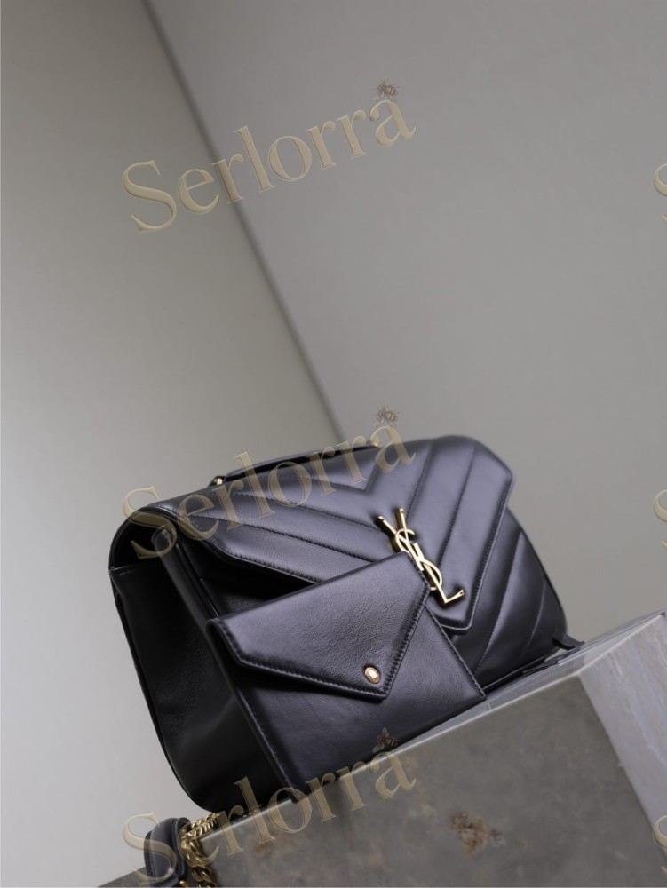 YSL LOULOU MATELASSÉ SUEDE SHOULDER BAG