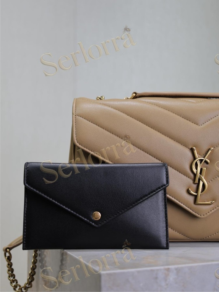 YSL LOULOU MATELASSÉ SUEDE SHOULDER BAG