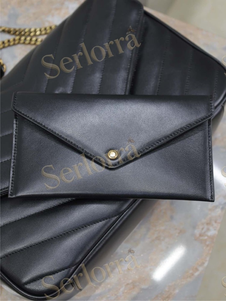 YSL LOULOU MATELASSÉ SUEDE SHOULDER BAG