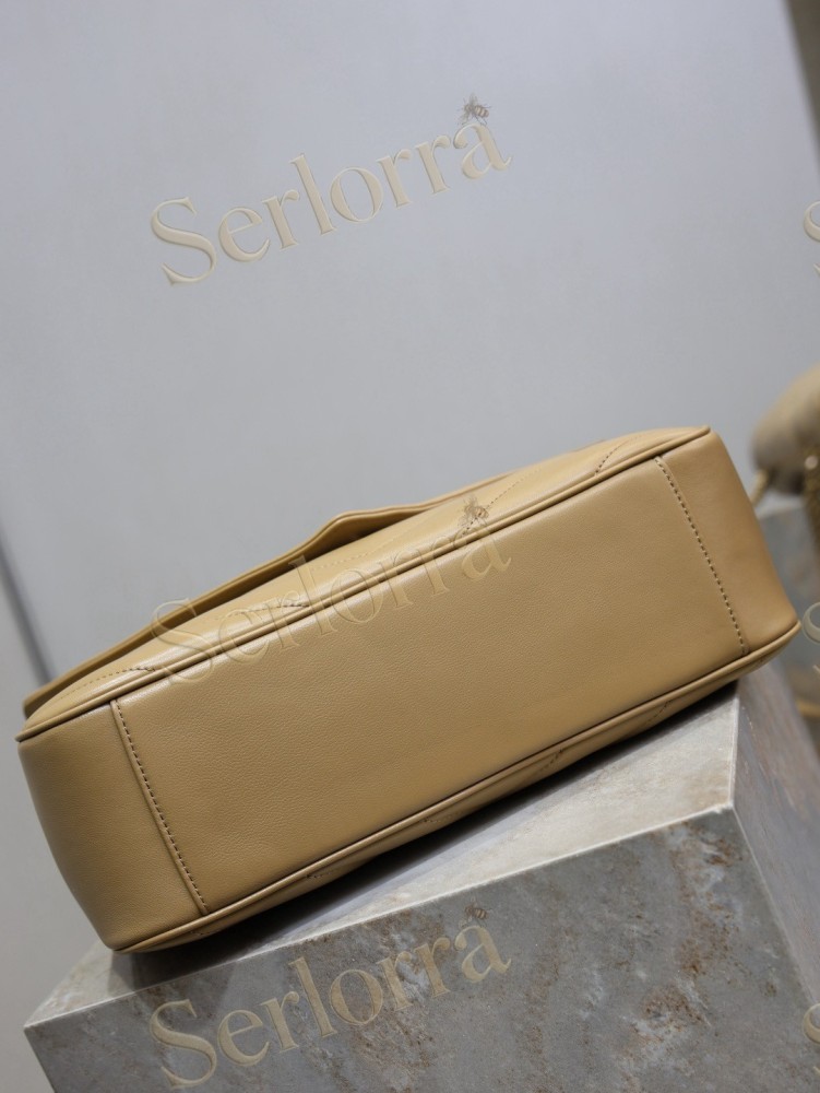 YSL LOULOU MATELASSÉ SUEDE SHOULDER BAG