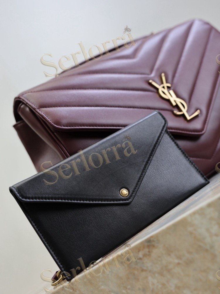 YSL LOULOU MATELASSÉ SUEDE SHOULDER BAG