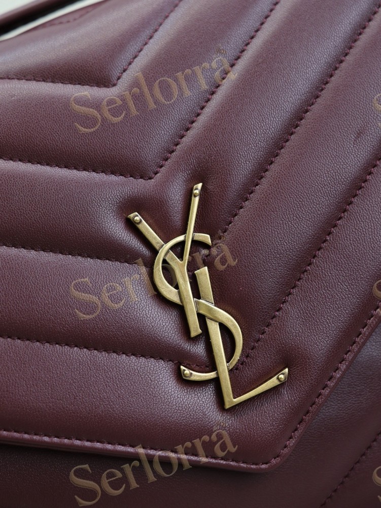 YSL LOULOU MATELASSÉ SUEDE SHOULDER BAG