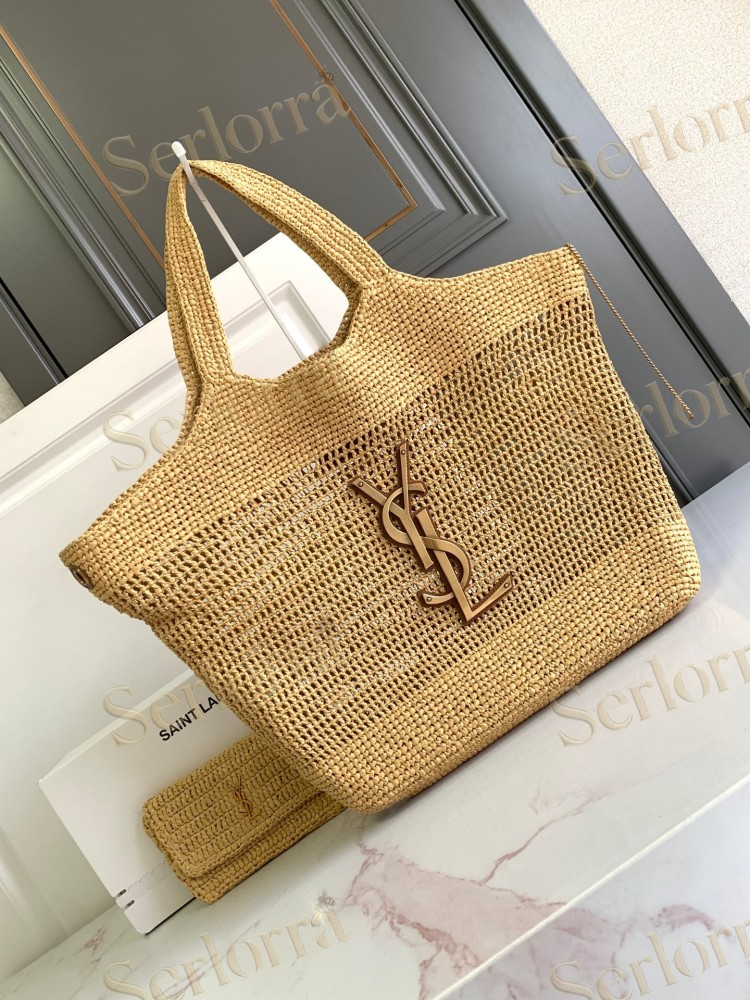 YSL ICARE IN QUILTED NAPPA