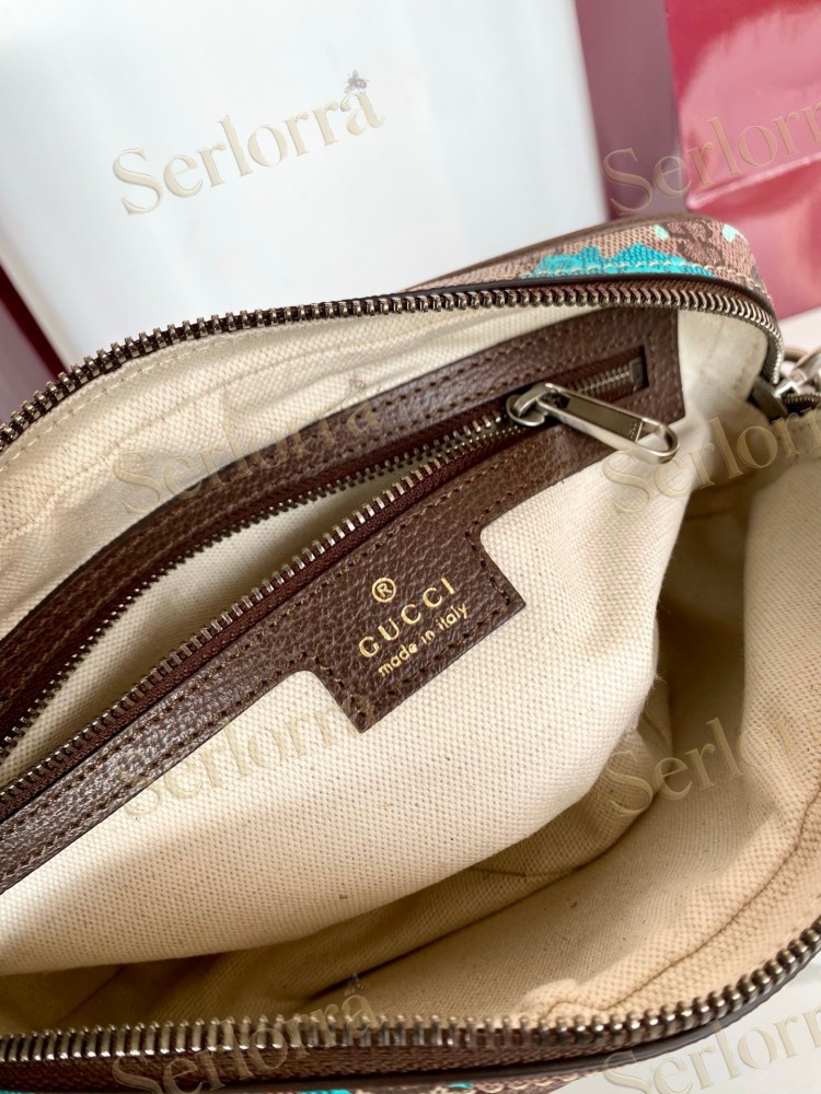 GUCCI OPHIDIA CAMOUFLAGE MESSENGER BAG