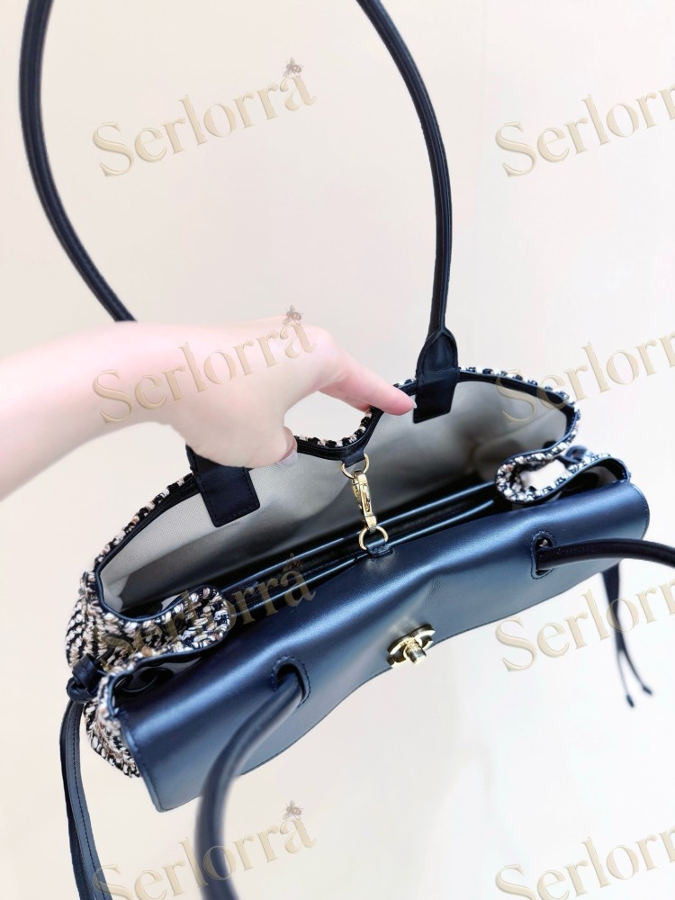 CHANEL MASTER TWEED LEATHER SHOULDER BAG