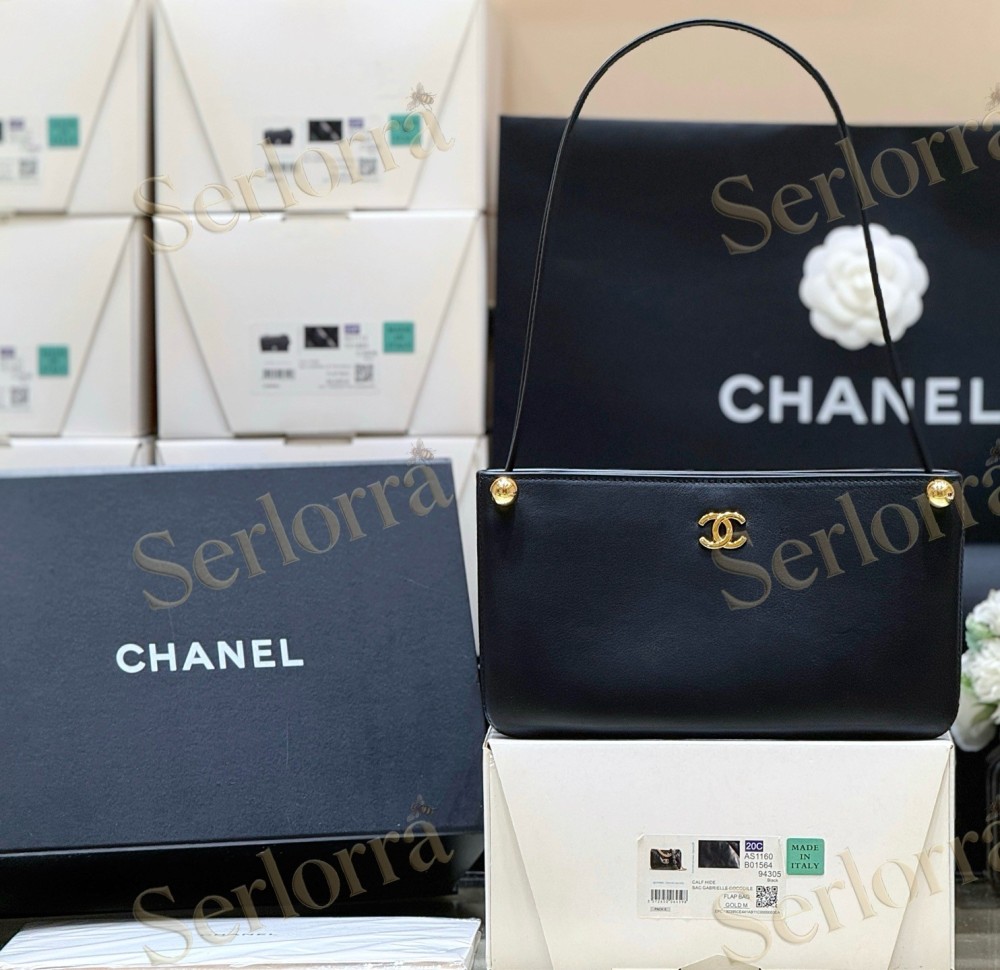 CHANEL MASTER BLACK HAAS LEATHER SHOULDER BAG